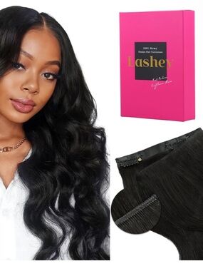 18” Natural Black Body Wave 100% Human Hair Clip In Extensions 110g  #TF2